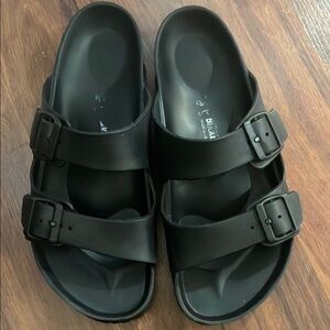 Birkenstock Black Buckle Sandals